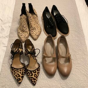 Four pairs of women’s shoes